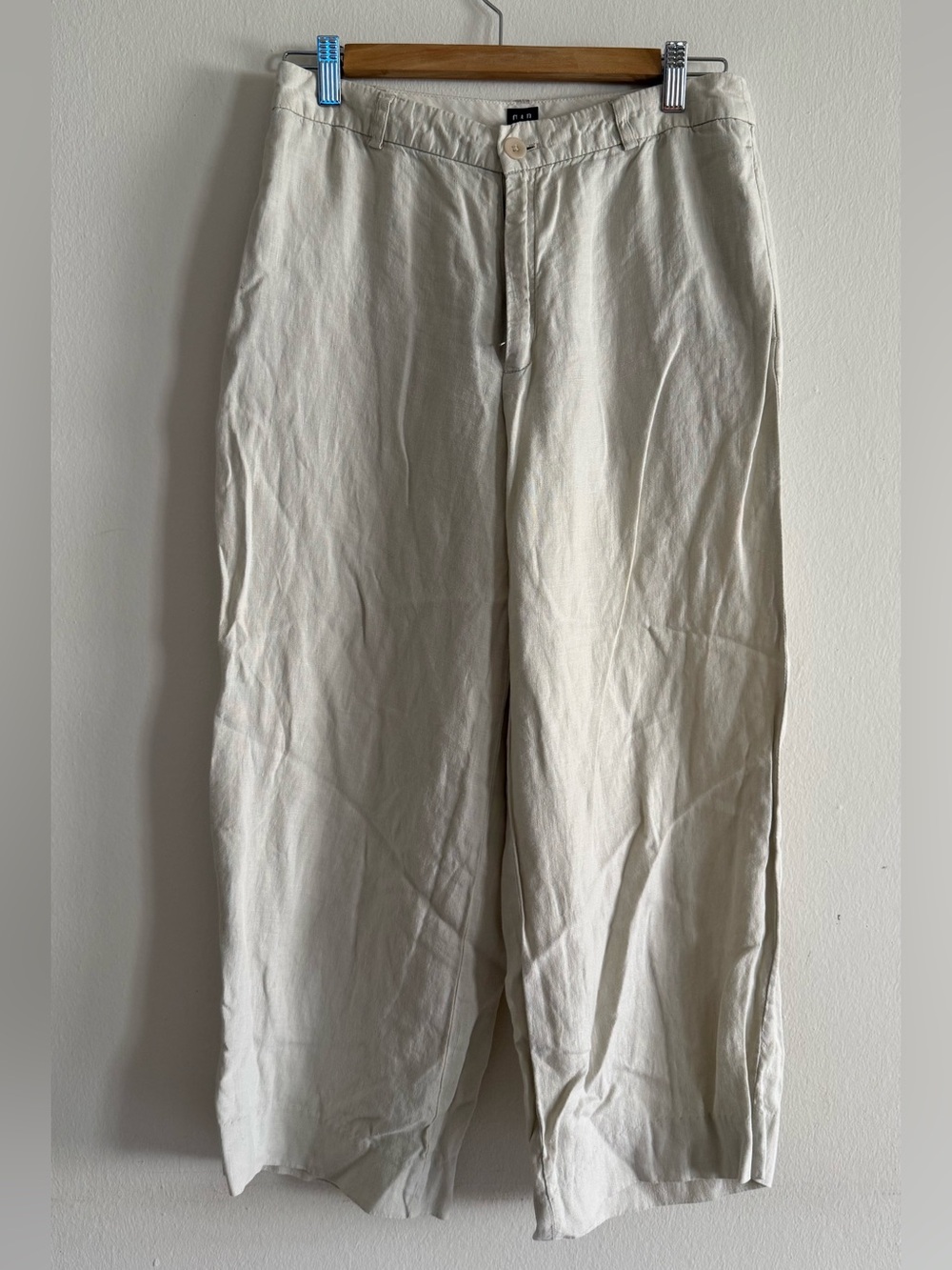 GAP Neutral Relaxed Linen Pants